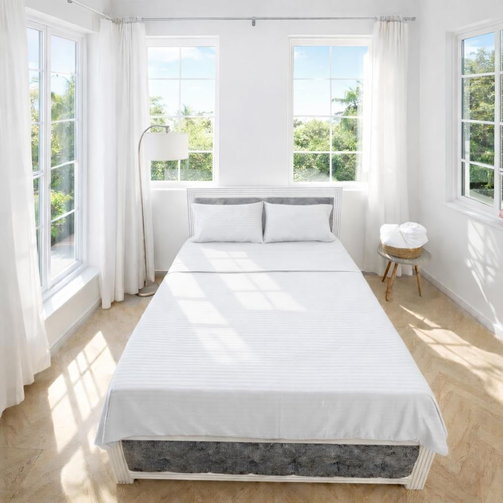 Juego Sábanas Cama Semi Doble 120X190cm Sab120micro 3001
