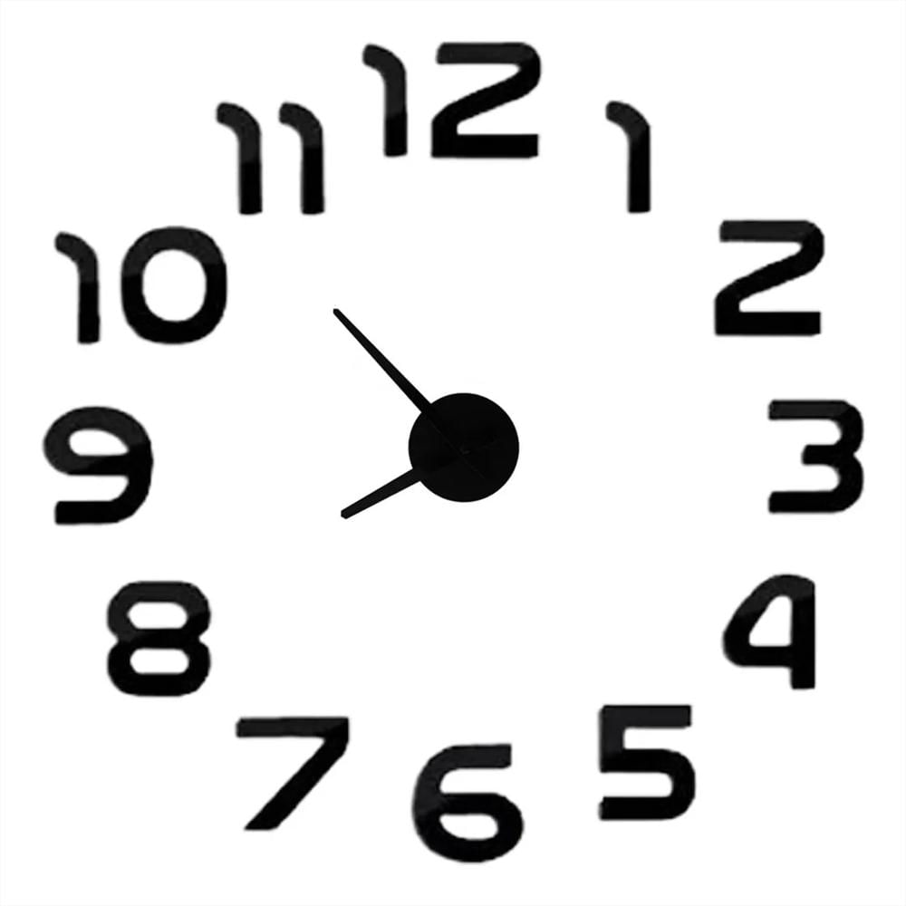 Reloj De Pared Números Completos 70Cm X 70Cm