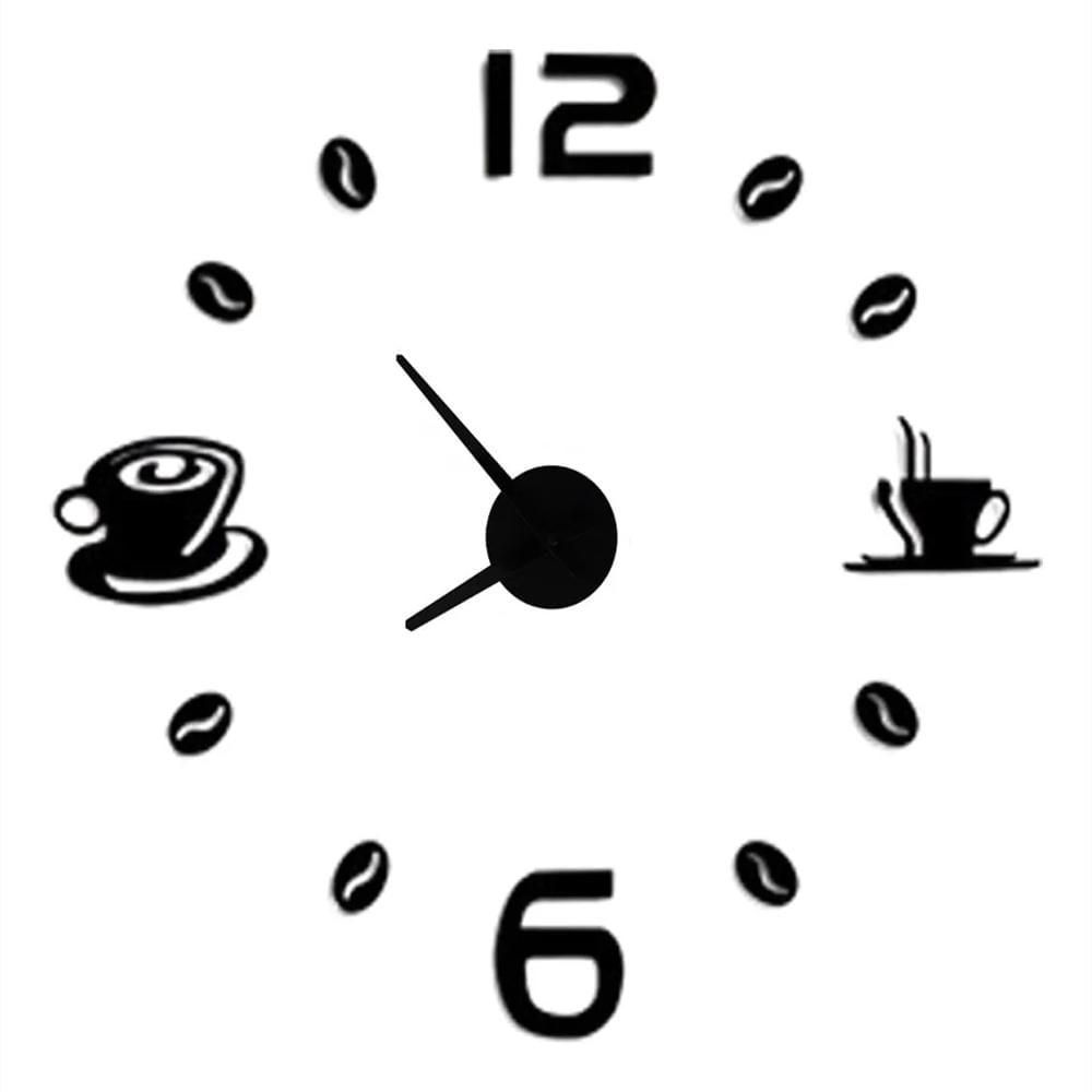 Reloj De Pared Tazas De Café 70Cm X 70Cm