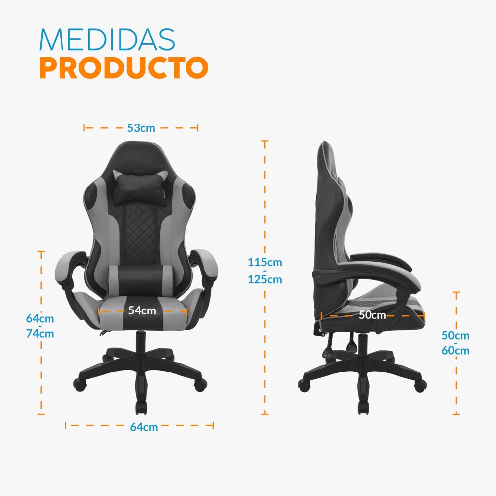 Silla Gamer Byd Negro/Gris Bonno Bonno img #2
