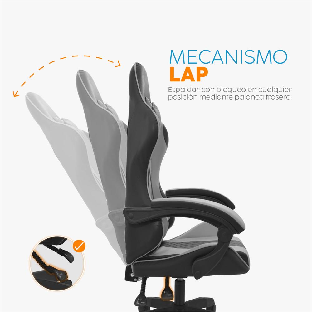 Silla Gamer Byd Negro/Gris Bonno Bonno img #5