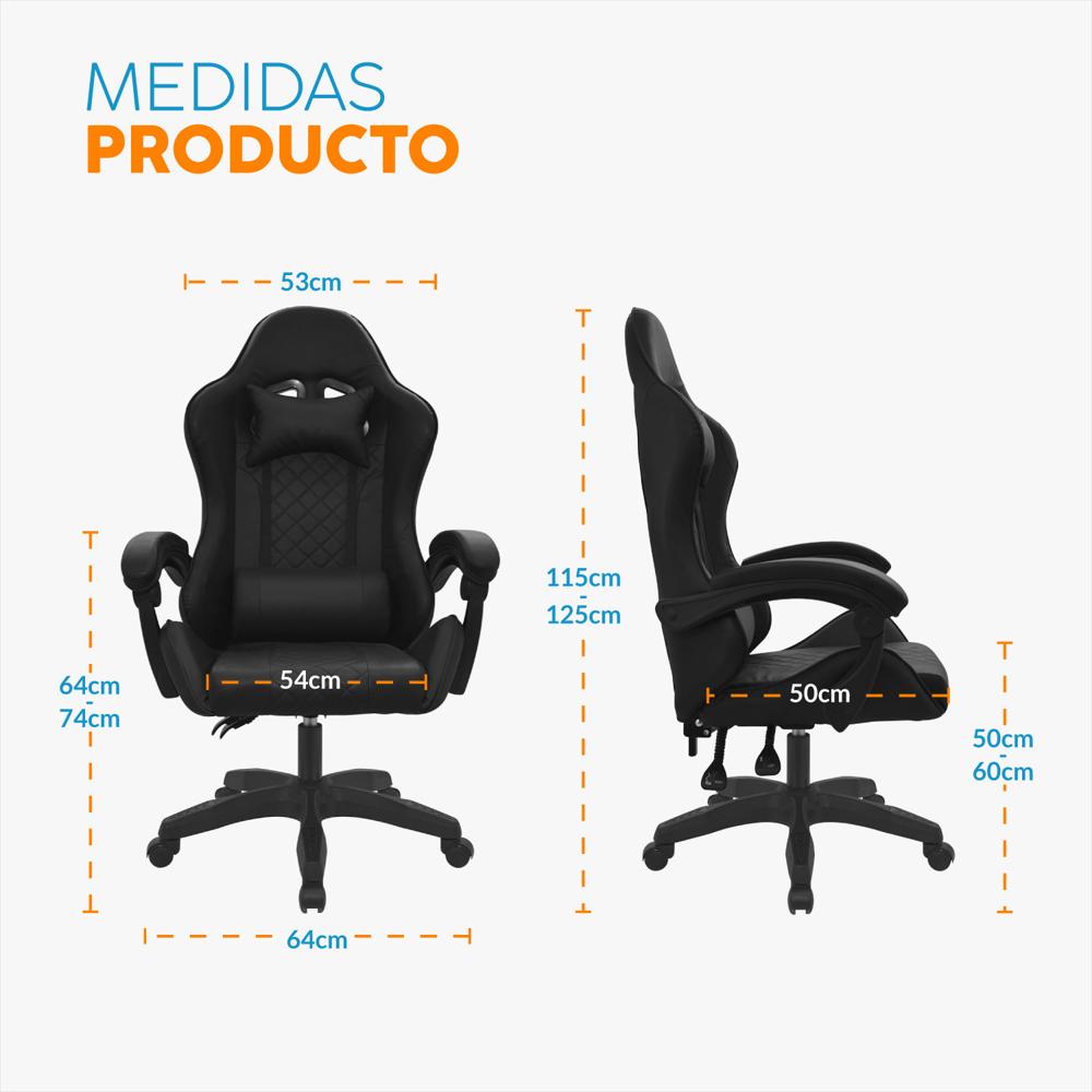 Silla Gamer Giratoria Byd Negro Bonno img #2