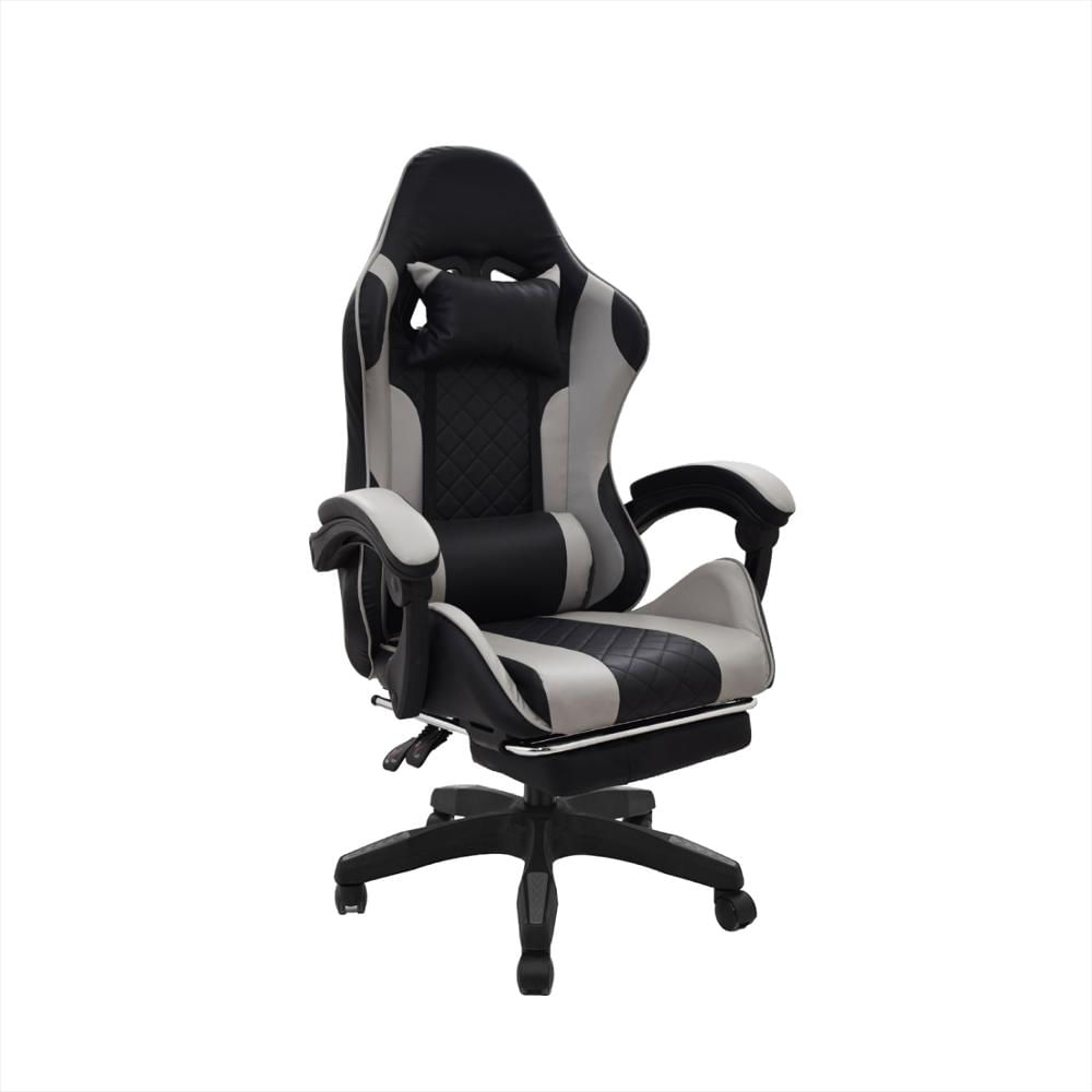 Silla Gamer Byd Con Reposapies Negro/Gris Bonno img #1