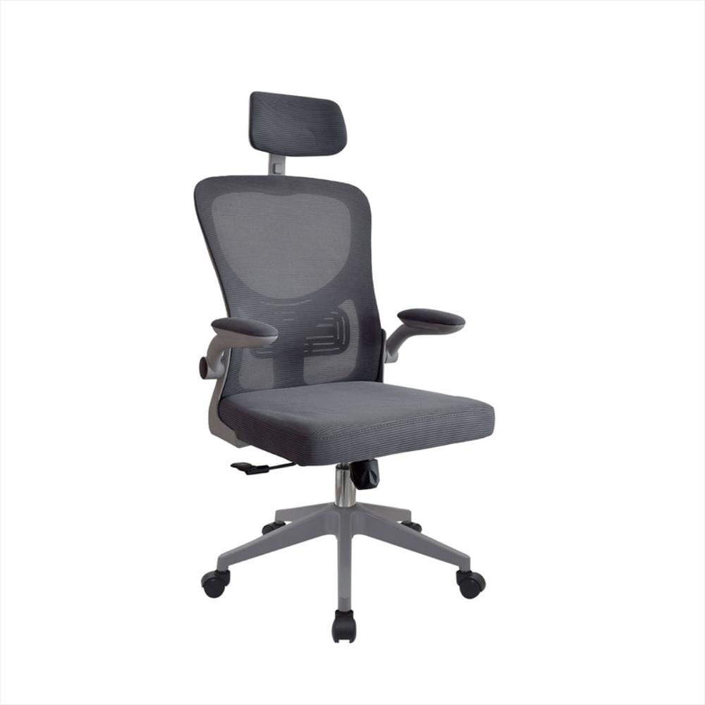 Silla De Escritorio Zad Eco Con Cabecero Gris Bonno img #1