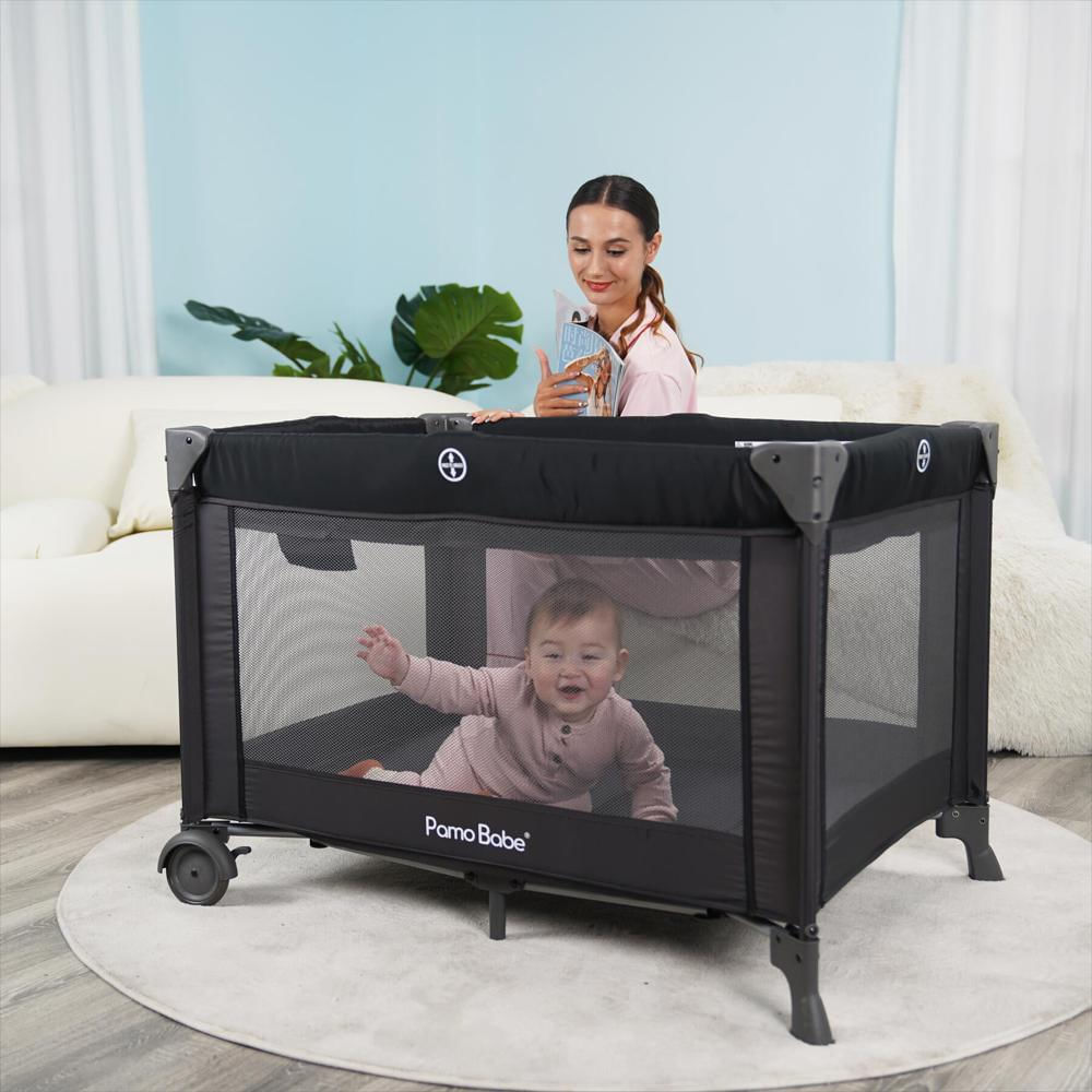 Corral Centro De Cuidado Para Bebé Con Moisés Y Mesa De Cambio Pamo Babe img #5