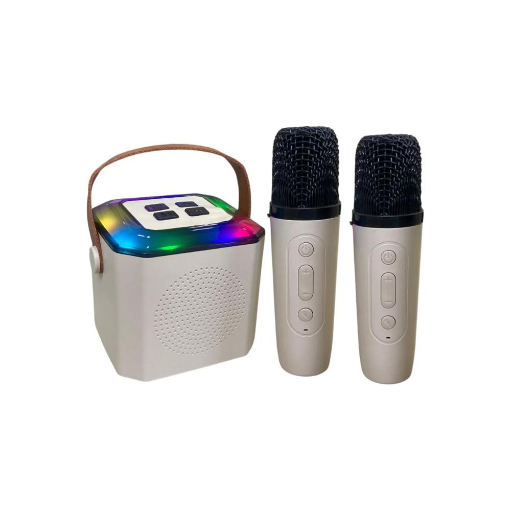 Mini Karaoke Rgb 2Mics Jaltech Beige
