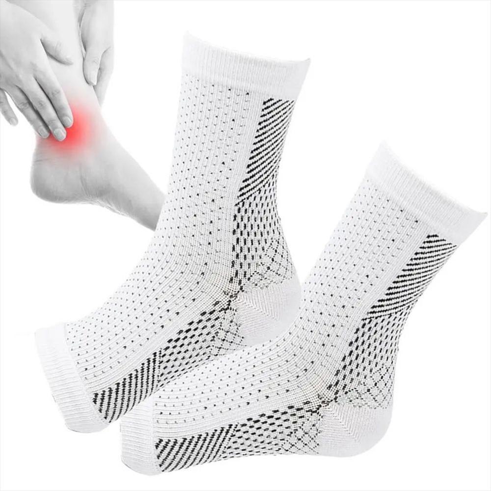 Medias De Compresión Para Fascitis Plantar Blanco S M img #1