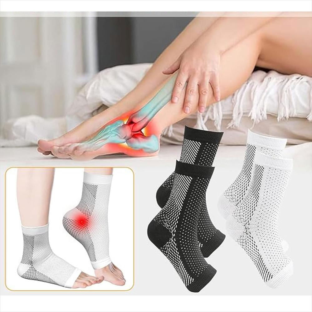Medias De Compresión Para Fascitis Plantar Blanco S M img #3