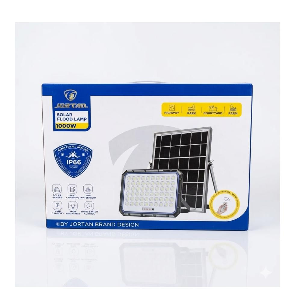 Reflector Solar Jortan 1000W Led Exterior Control Remoto img #5