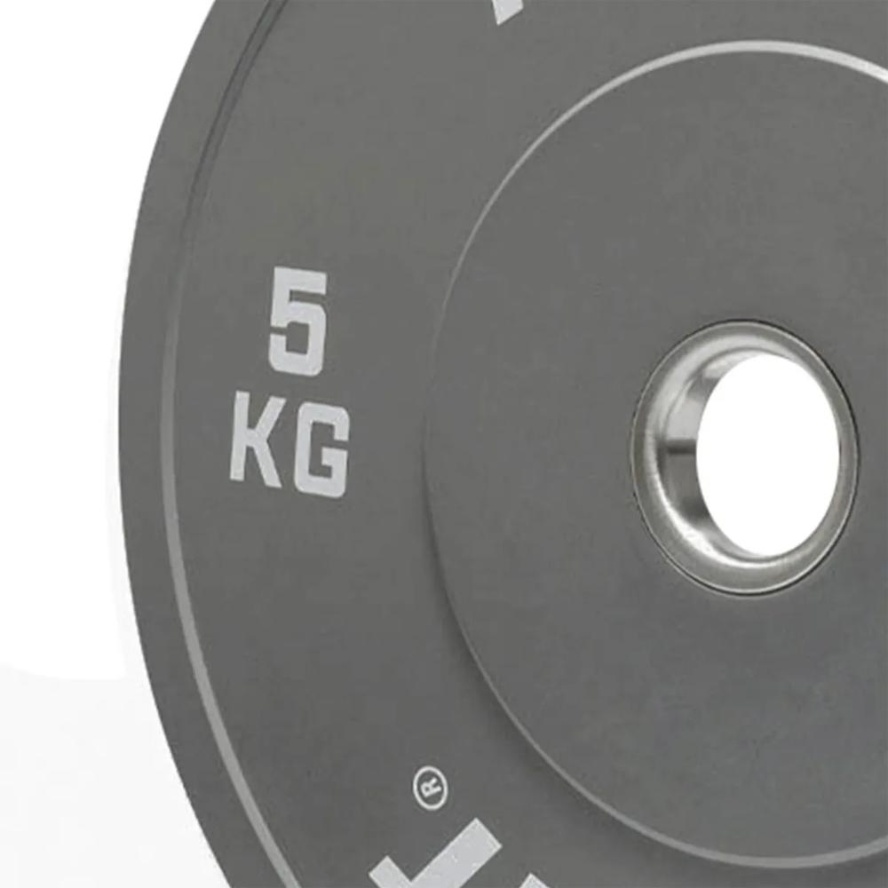 Disco Bumper Olimpico Gris En Caucho 5Kg img #3