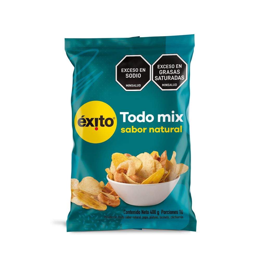 Pasabocas EXITO MARCA PROPIA todo sabor natural (400  gr) img #1