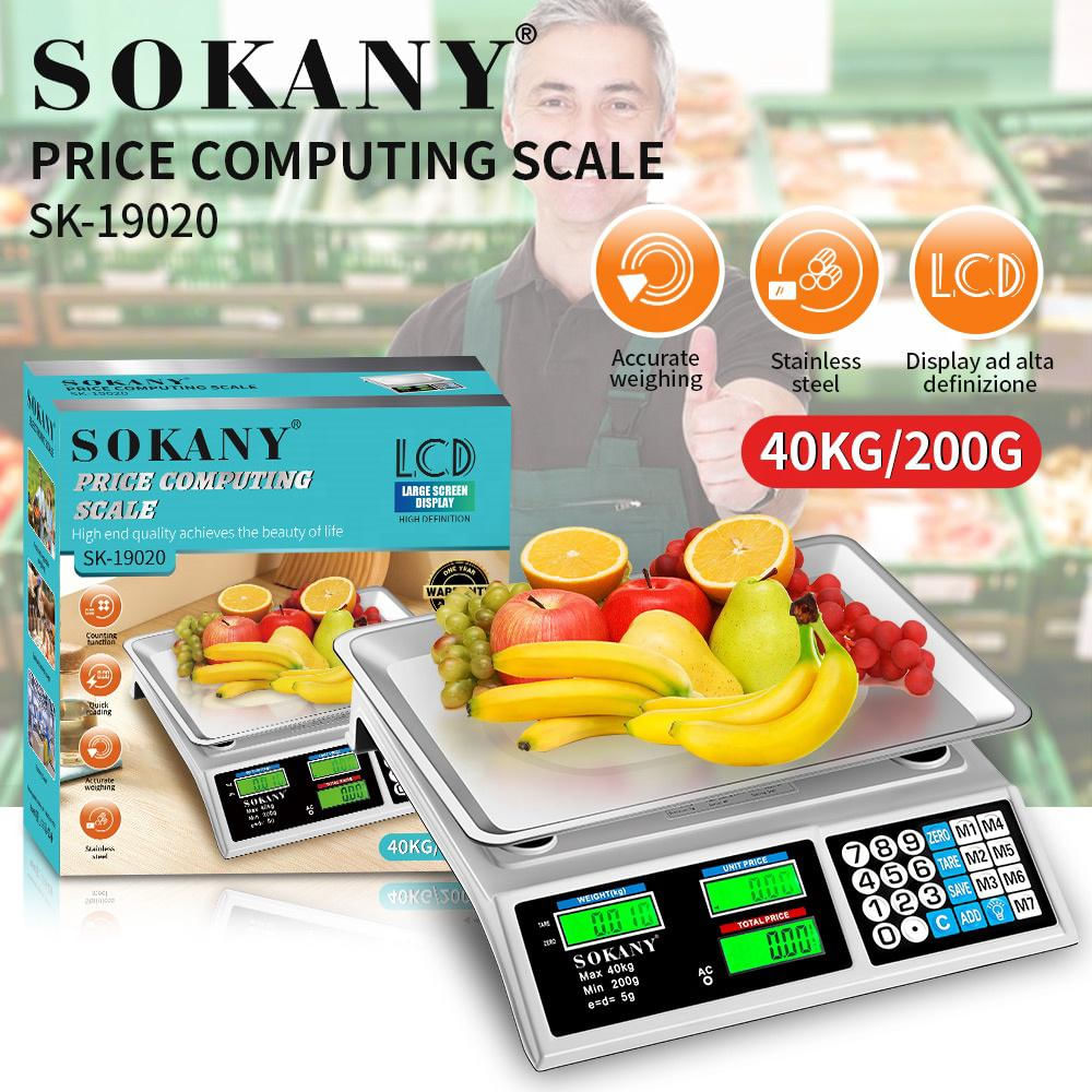 Balanza Industrial Sokany Sk 19020 De 40 Kg img #3