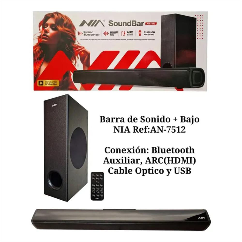 Barra De Sonido Original Nia Con Bajo Integrado img #2