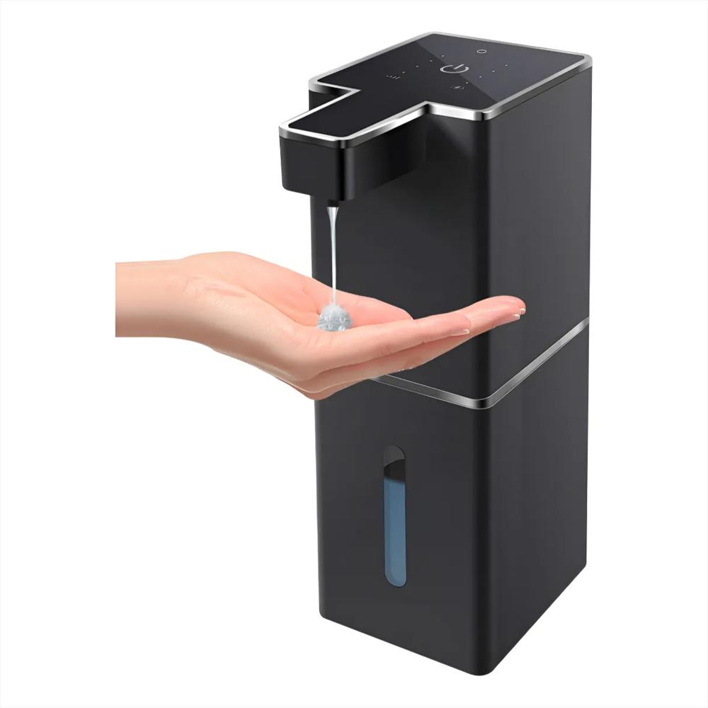 Dispensador Automático De Jabón Líquido Recargable Usb C Y Sensor Inteligente Color Negro img #1