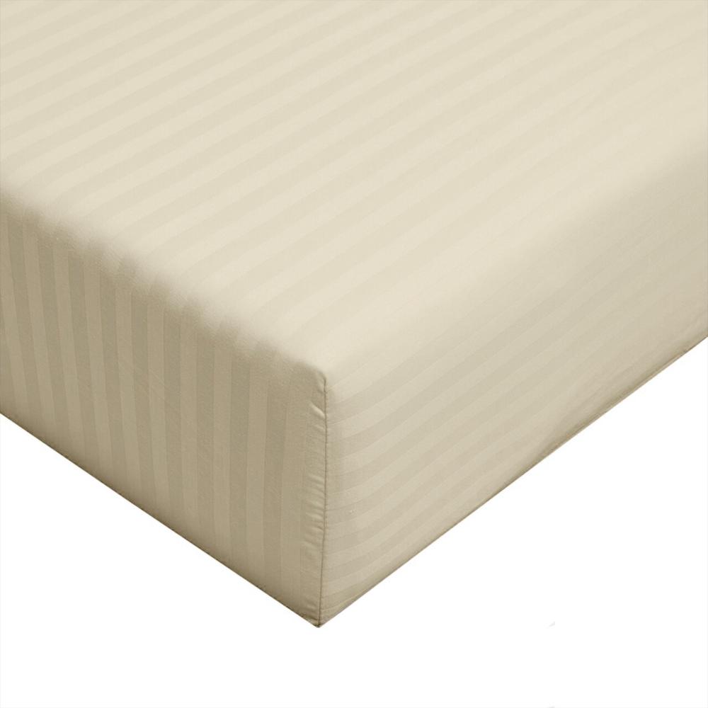 Juego De Sabanas Sencillo Mic Sateen Stripe Beige img #2