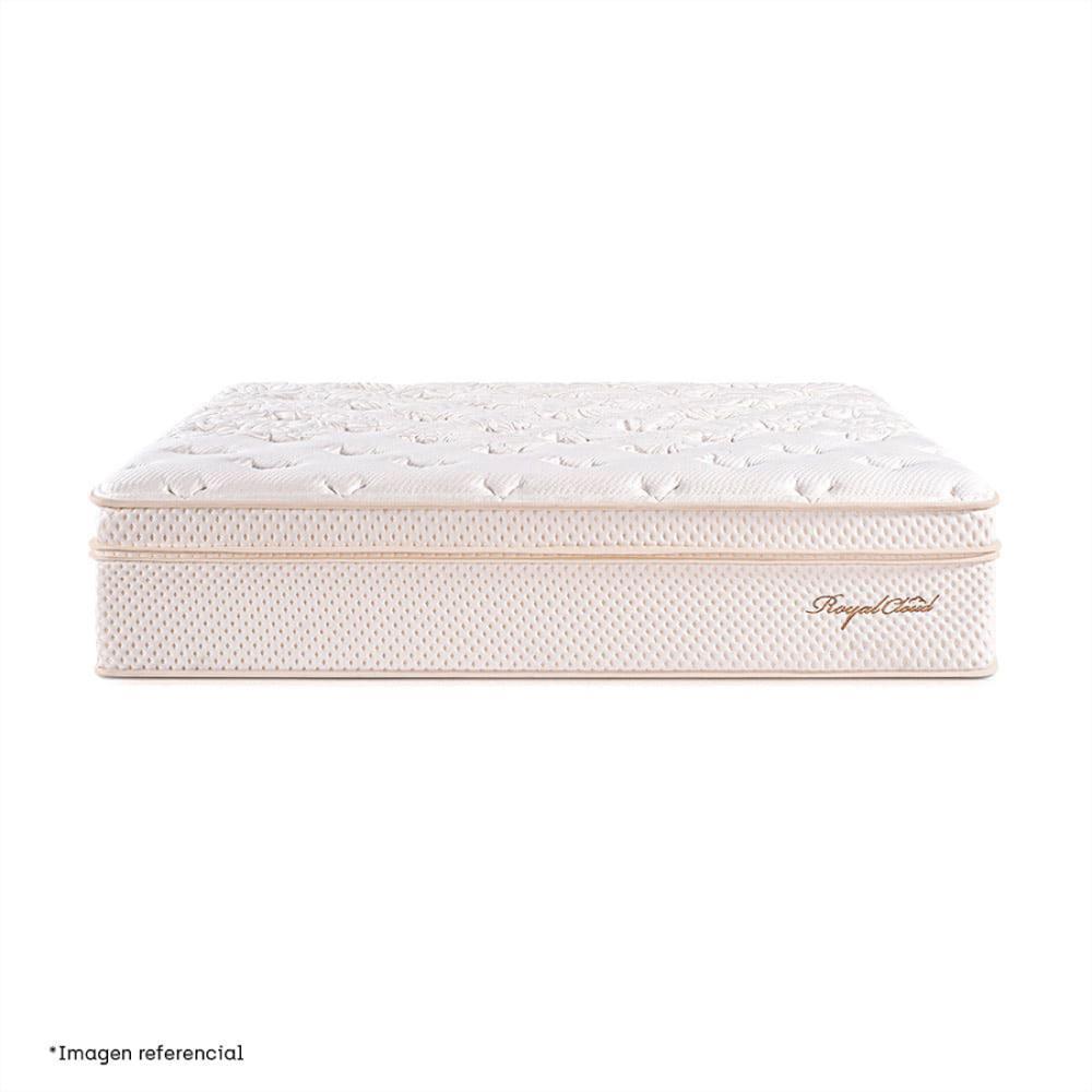 Set Base + Colchón Essencial Royal Cloud Doble Gris Claro Essenza img #3