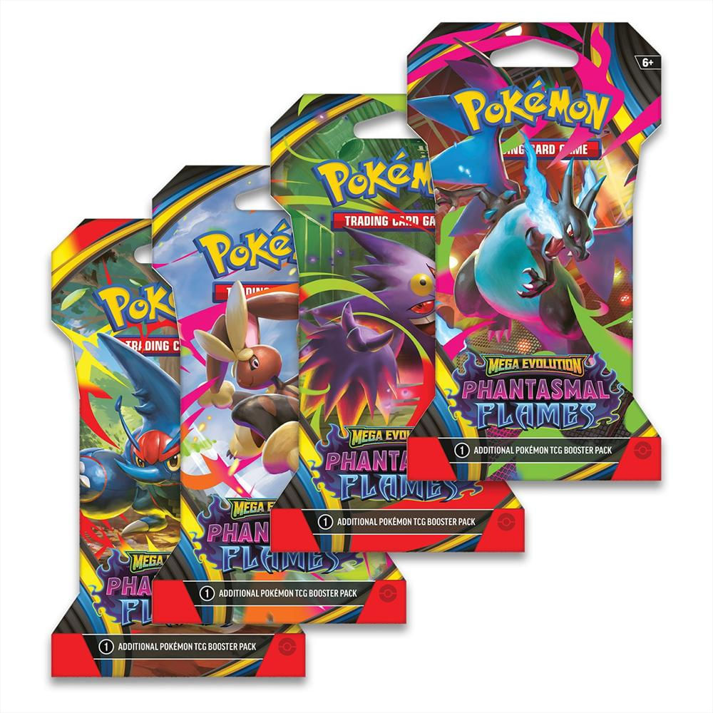 Cartas De Pokemon Tcg Mega Evolut Phantasm Flames Sleeved Booster Spa img #1
