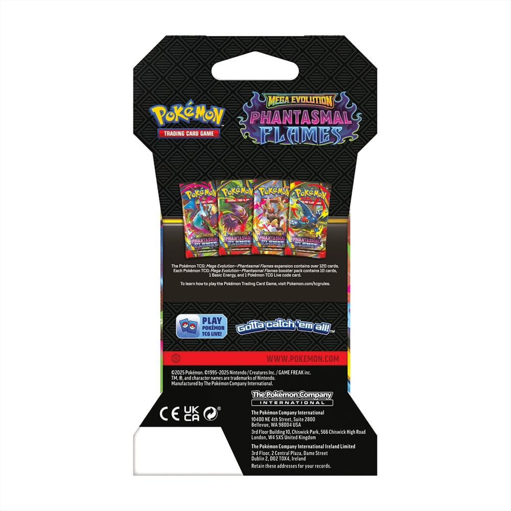 Cartas De Pokemon Tcg Mega Evolut Phantasm Flames Sleeved Booster Spa img #5