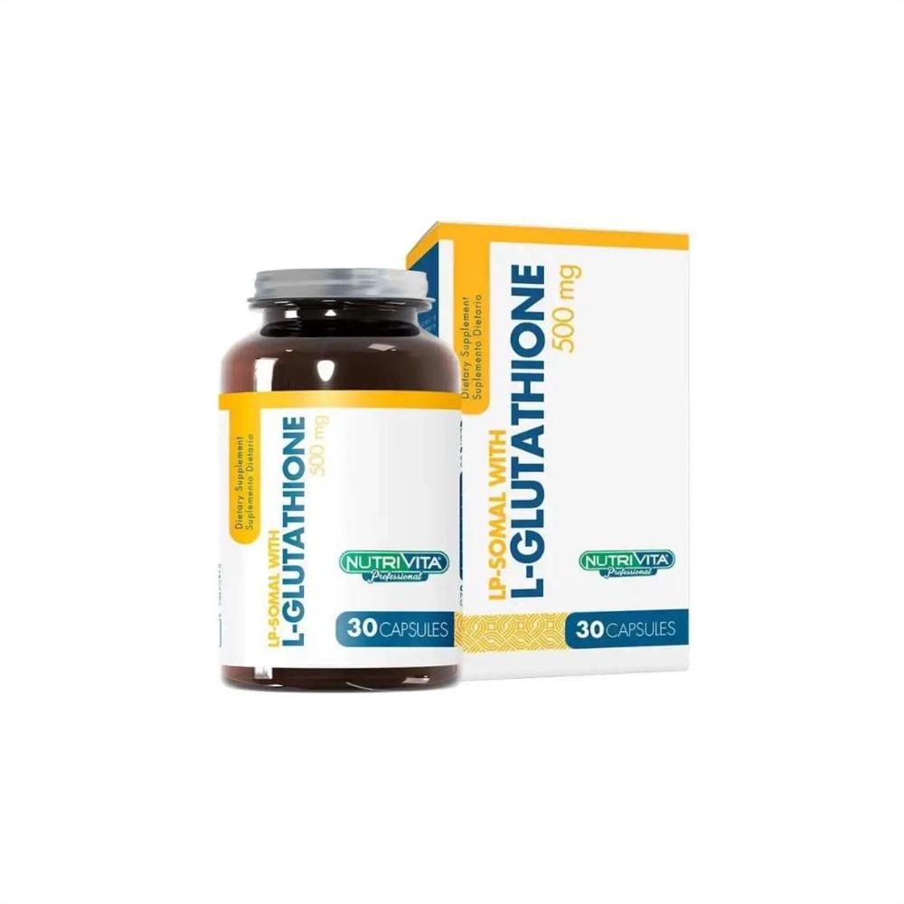 Lp Somal Con L Glutathione 500 Mg X 30 Capsules Nutrivita img #1