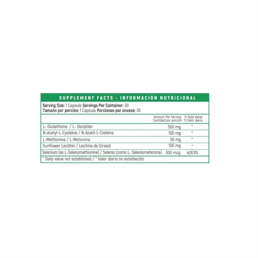 Lp Somal Con L Glutathione 500 Mg X 30 Capsules Nutrivita img #2