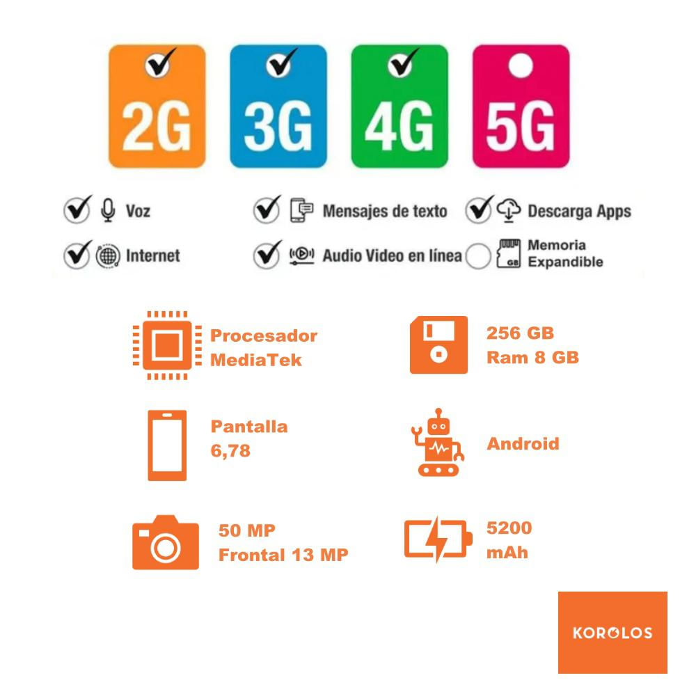 Celular Tecno Spark 40 Pro 256 Gb 8 Gb Ram Azul + Reloj Inteligente img #5