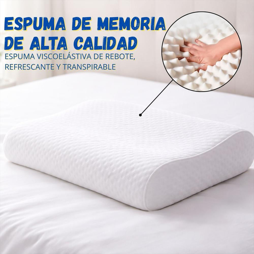 Almohada Viscoelástica Antiestrés Cervical img #2