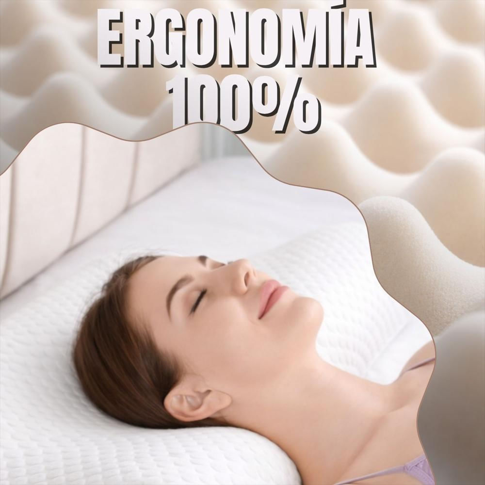 Almohada Viscoelástica Antiestrés Cervical img #4
