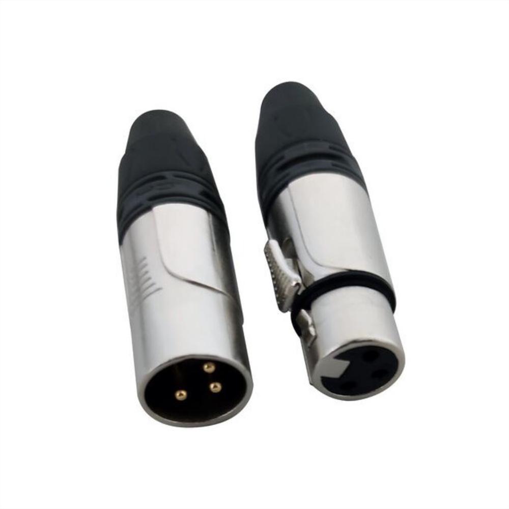 Par De Conectores Xlr Dh Proel Plateado (Para Cable) img #2