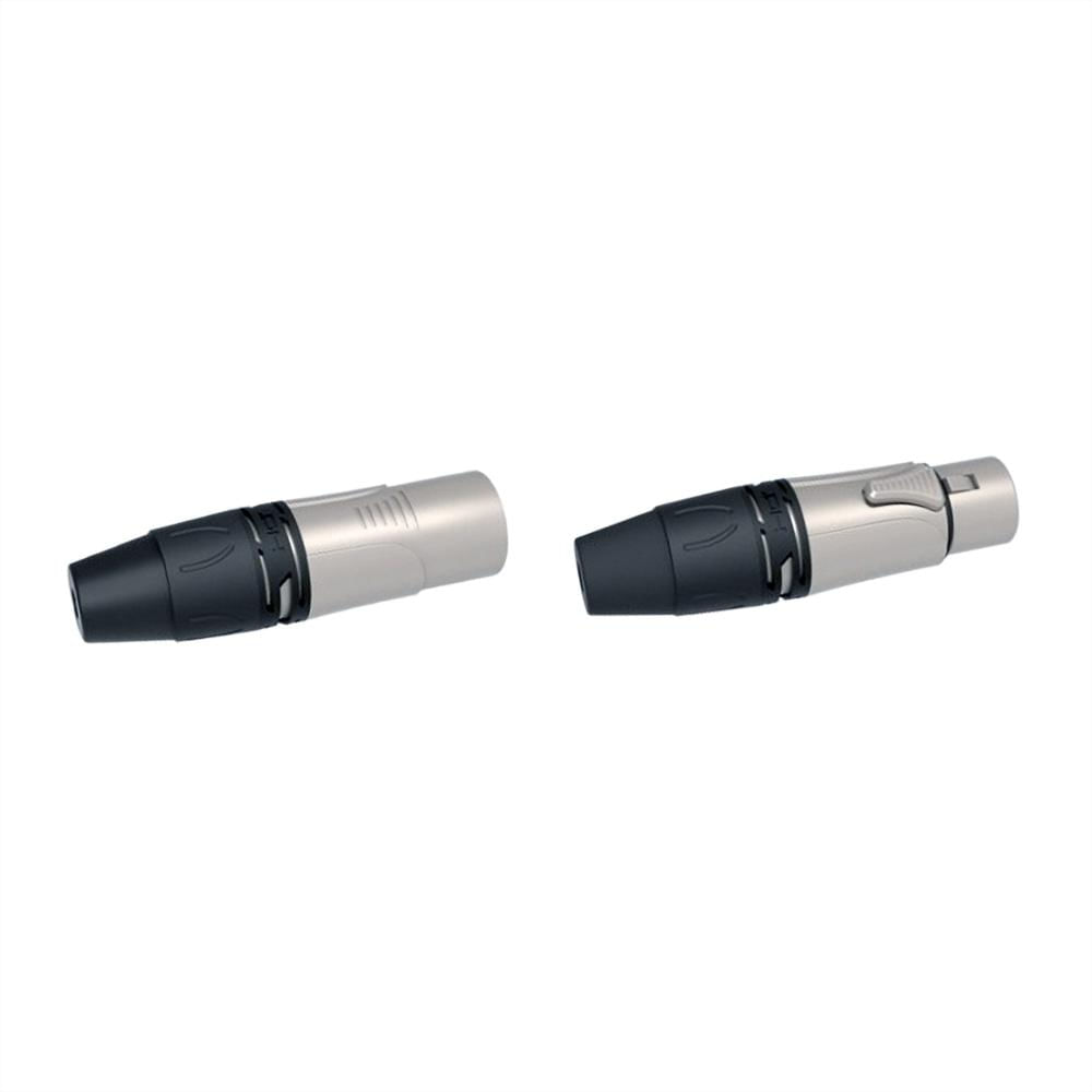 Par De Conectores Xlr Dh Proel Plateado (Para Cable) img #3