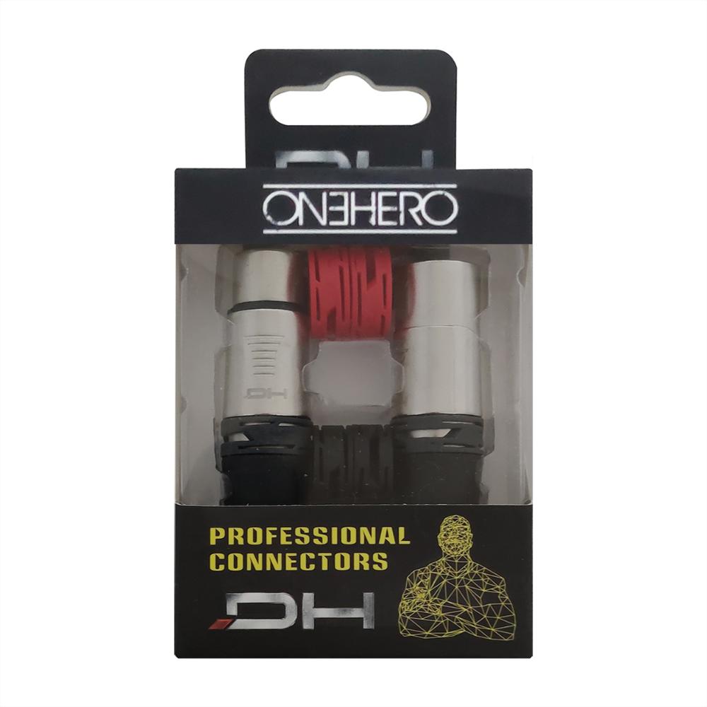 Par De Conectores Xlr Dh Proel Plateado (Para Cable) img #4