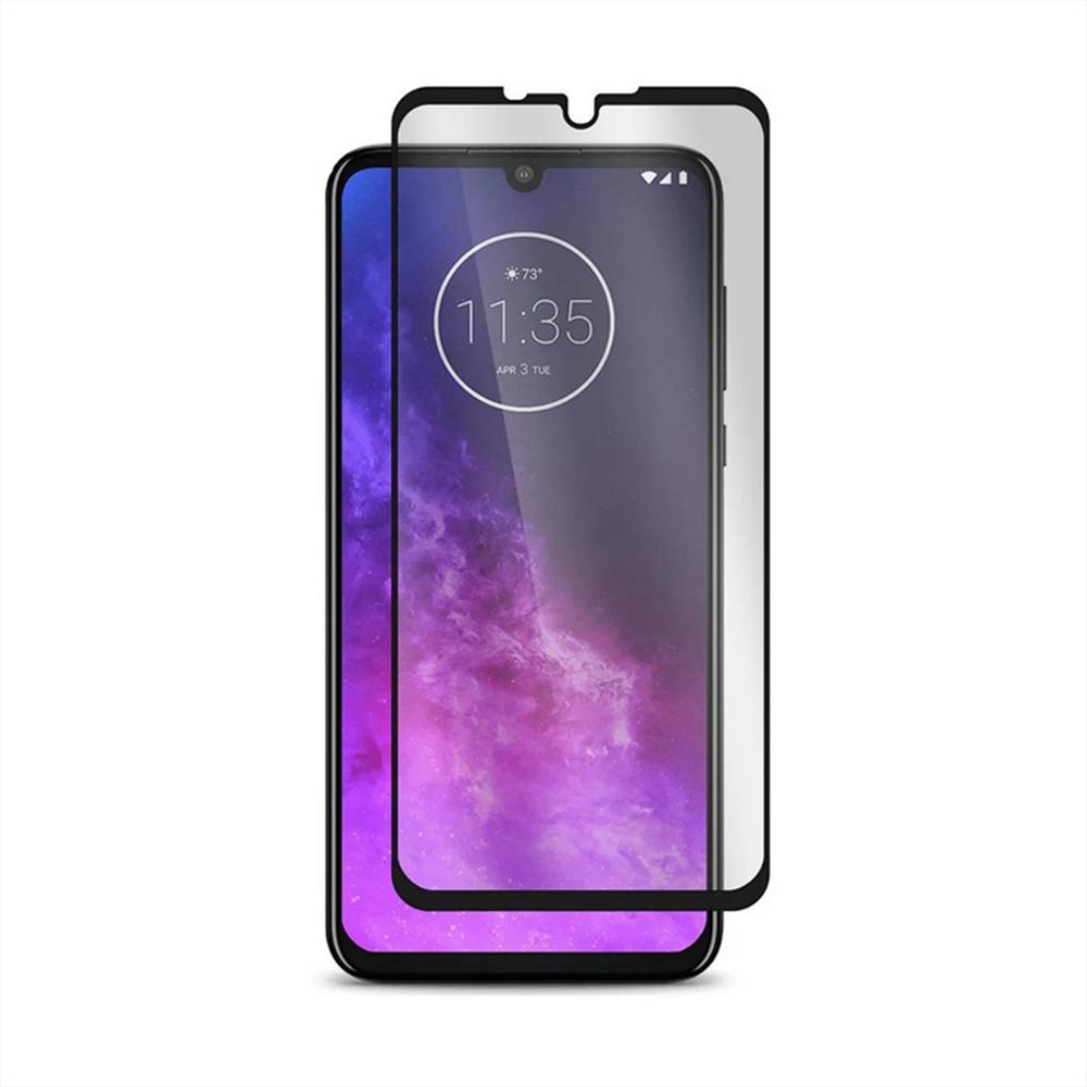 Funda Tipo Carbono + Vidrio Templado Para Motorola One Zoom img #3