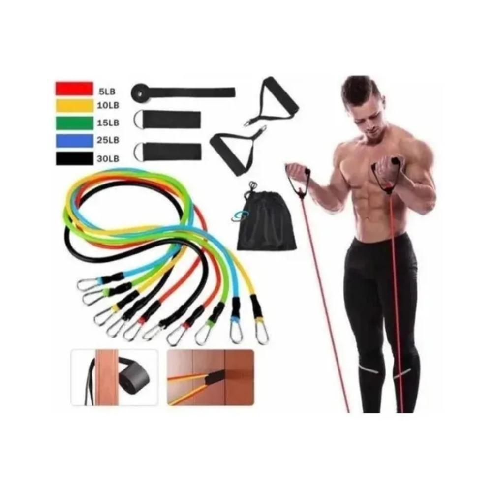 Kit Bandas Elásticas De Resistencia Entrenamiento Completo En Casa img #1