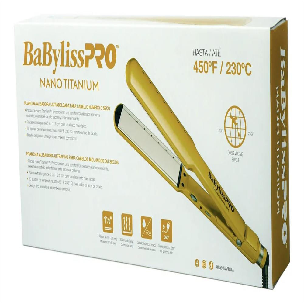 Plancha Babylisspro 4083 Dry Titanium Dorada 1 1/2 img #2