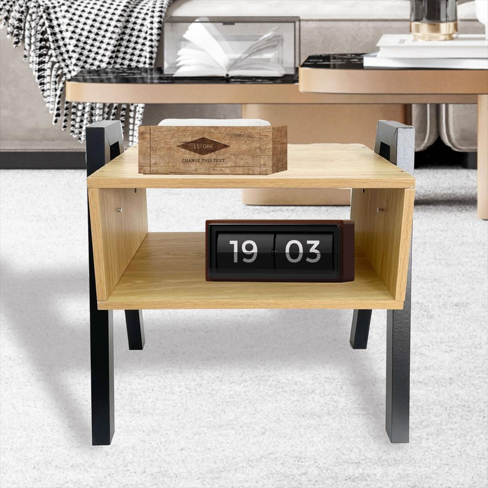 Mesa De Noche Moderna Madera Nochero Decorativo Refburgos img #1