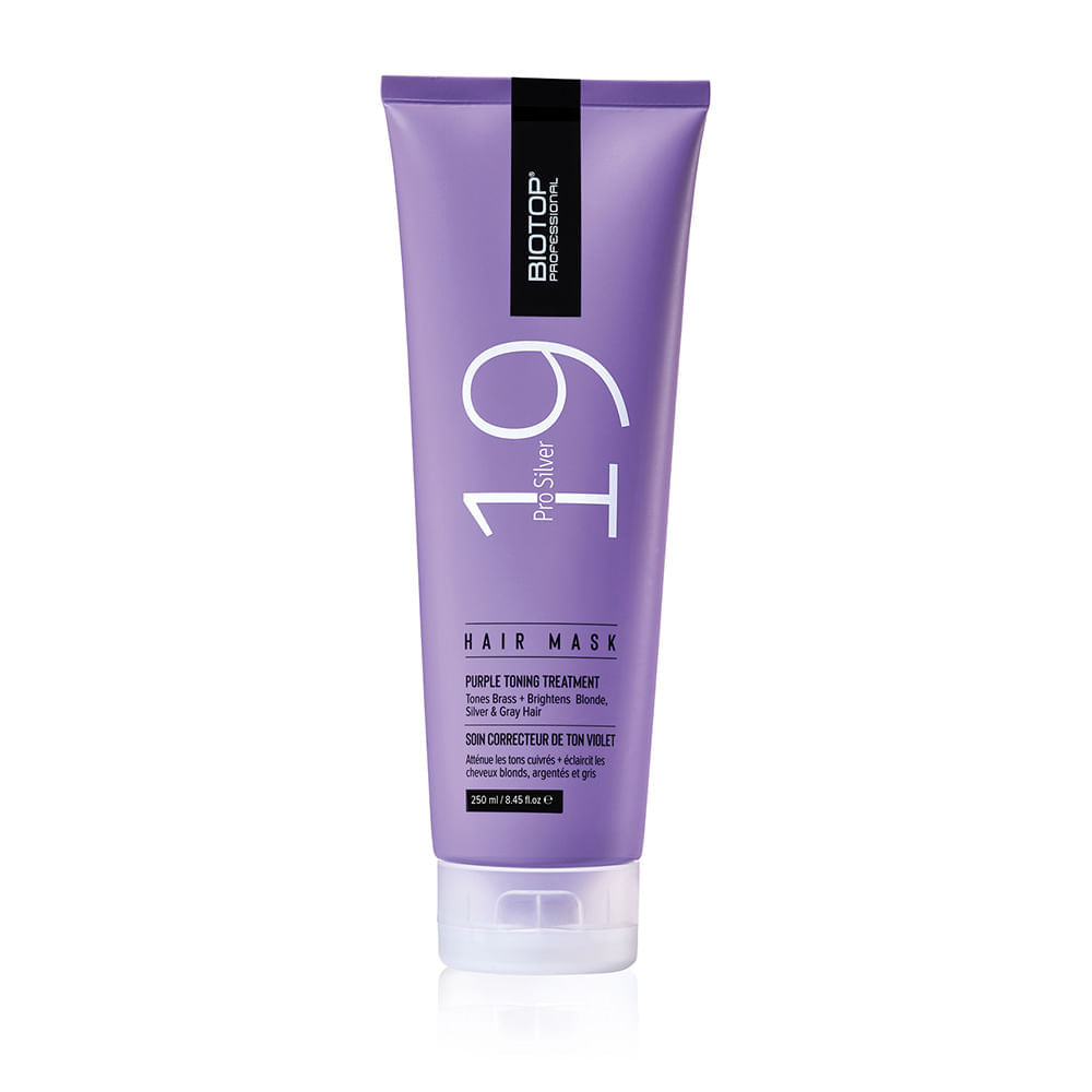 19 Pro Silver Hair Mask - Mascarilla Rubios y Canas - Biotop Professional