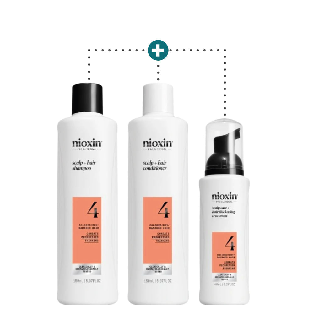 Kit Nioxin Sistema 4 Adelgazamiento y Caída Capilar