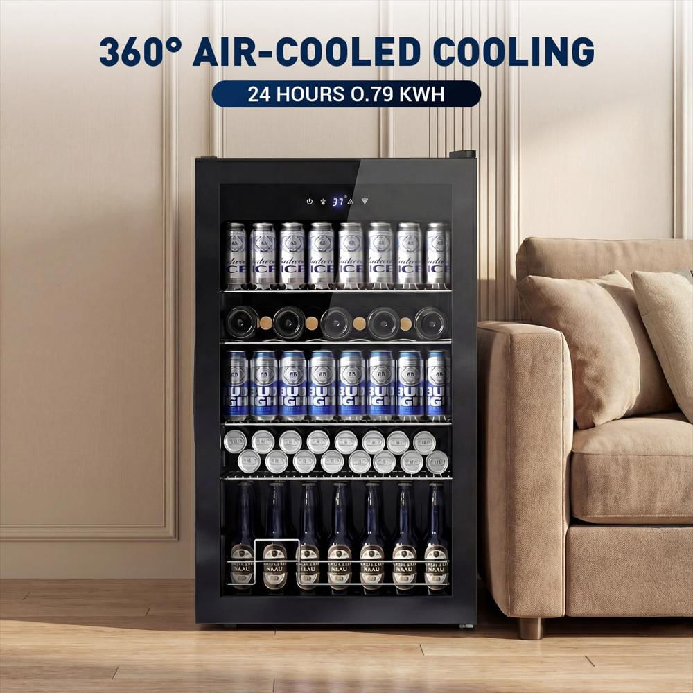 Mini Nevera Para Bebidas Tittla 150 Latas Negra img #3