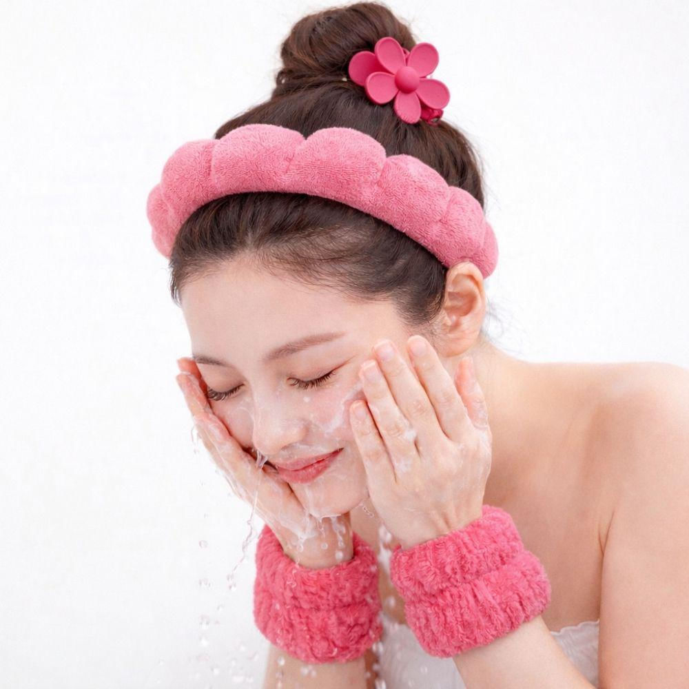 Set De Diadema Balaca Puffy Skincare + Muñequeras + Caimán img #4