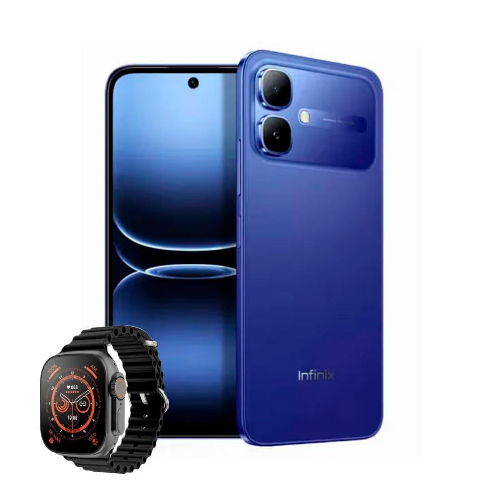 Celular Infinix Smart 20 Lte 128Gb 8Gb Ram Azul + Smartwatch img #1