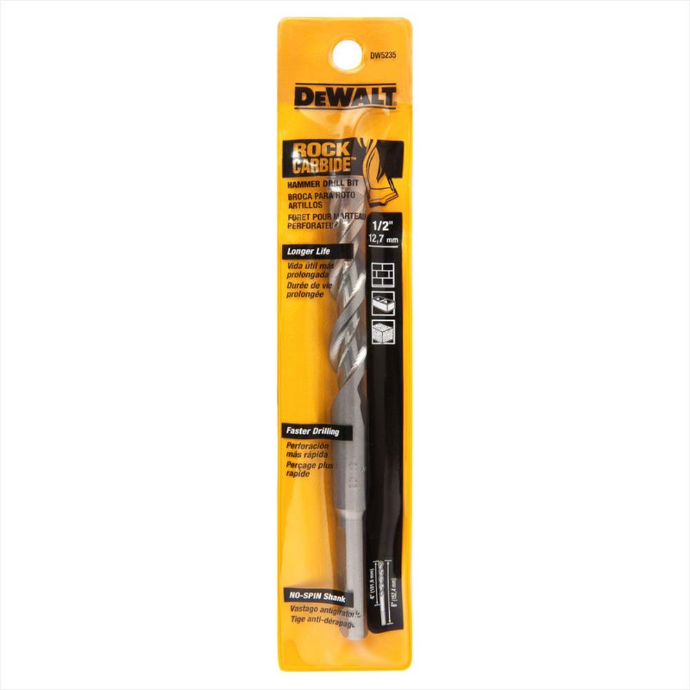 Broca Para Muro 1/2 pulgadas X 6 pulgadas Premium Dw5235 img #2