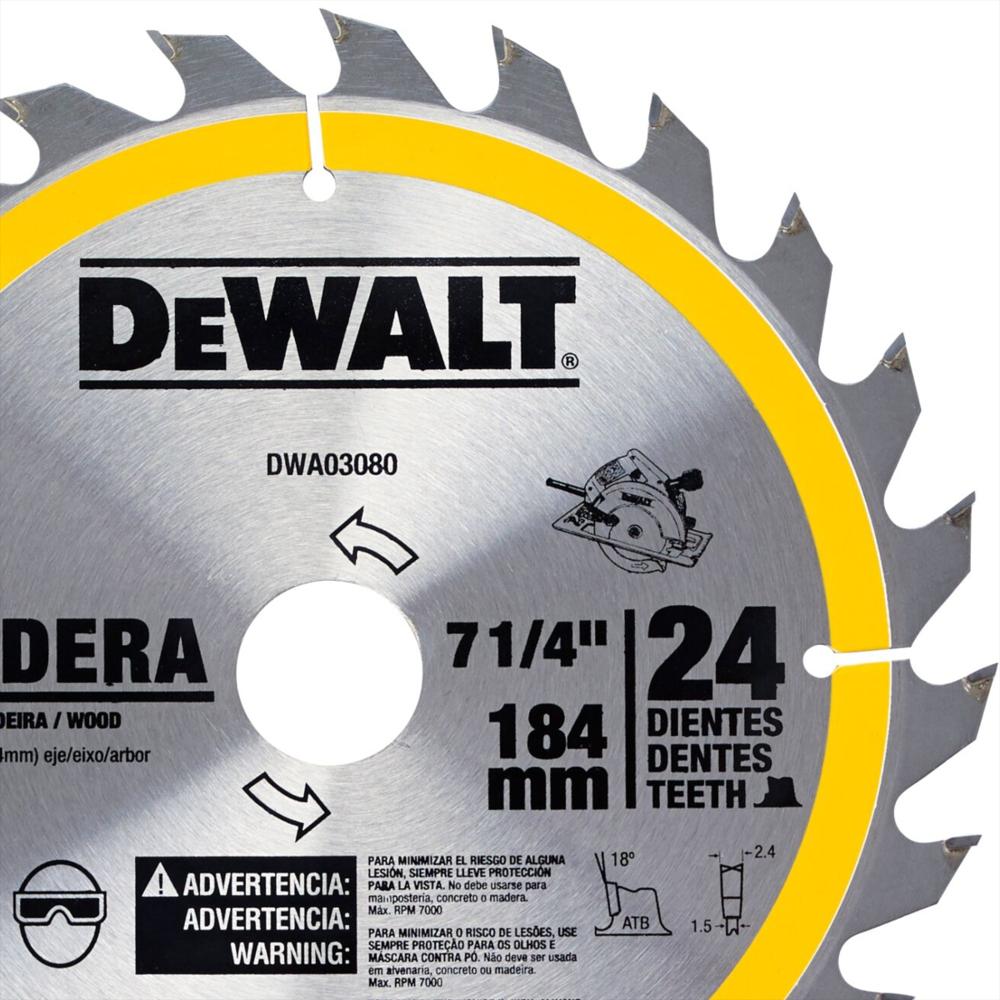Disco Sierra Para Madera 7.1/4 pulgadas X 24Tpi Eje 1 pulgadas img #2