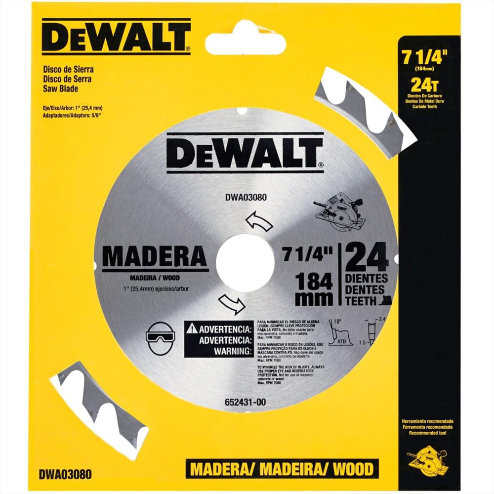 Disco Sierra Para Madera 7.1/4 pulgadas X 24Tpi Eje 1 pulgadas img #3