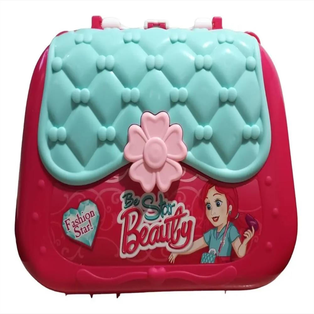 Kit Tocador Maleta Accesorios Belleza Juguete Niñas 17 Pcs img #2