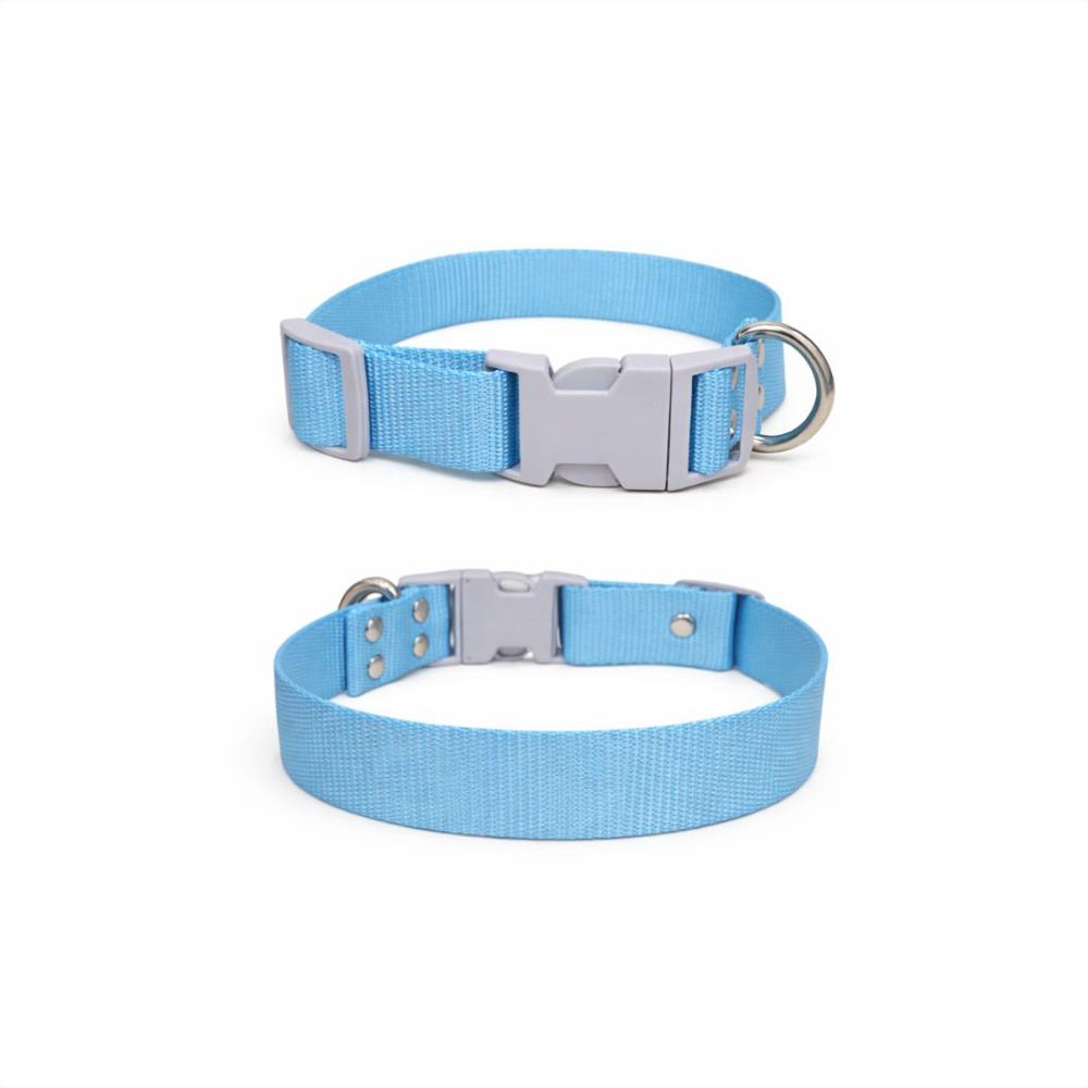 Combo Arnés, Collar Y Correa Para Perro Estilo Bicolor Azul Gris Cálido Talla S img #3