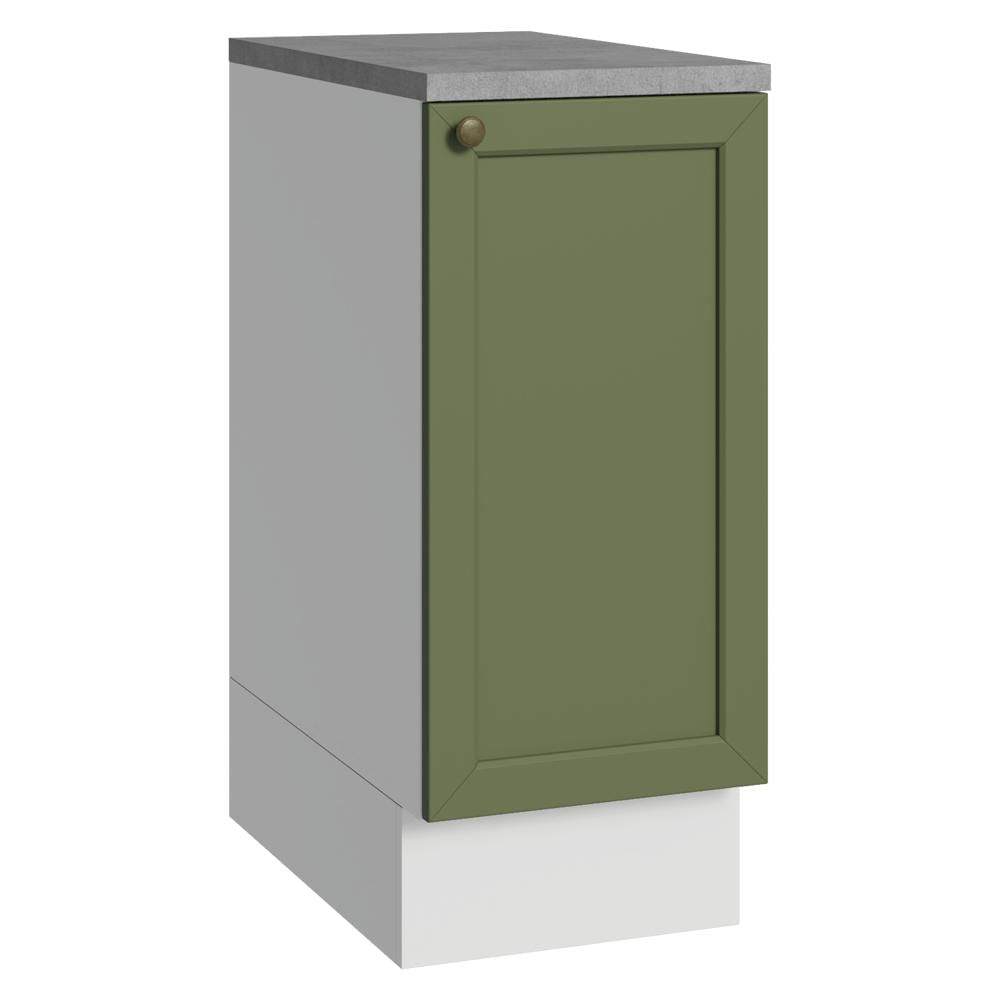 Mueble De Cocina Bajo Vik 35 Cm 1 Puerta Blanco/Verde img #1
