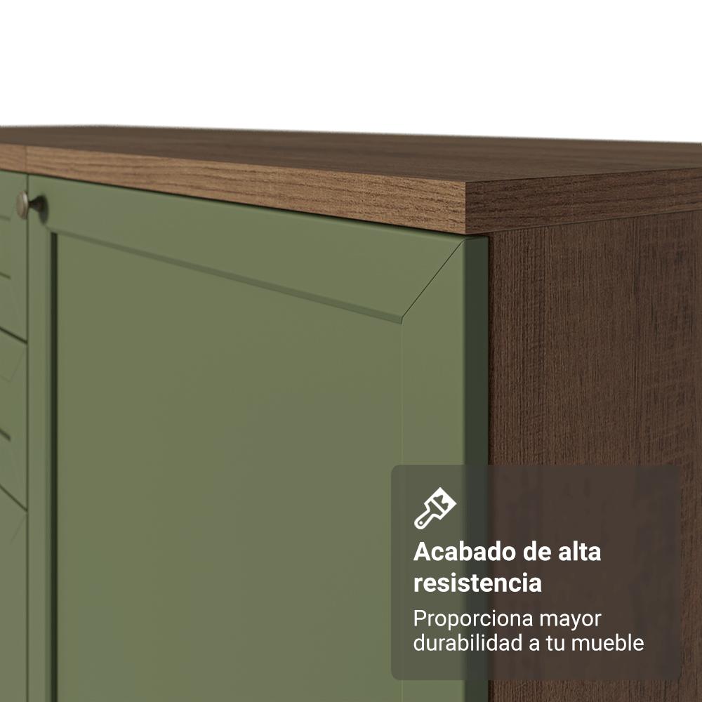 Mueble De Cocina Bajo Vik 70 Cm 2 Puertas Marrón/Verde img #5