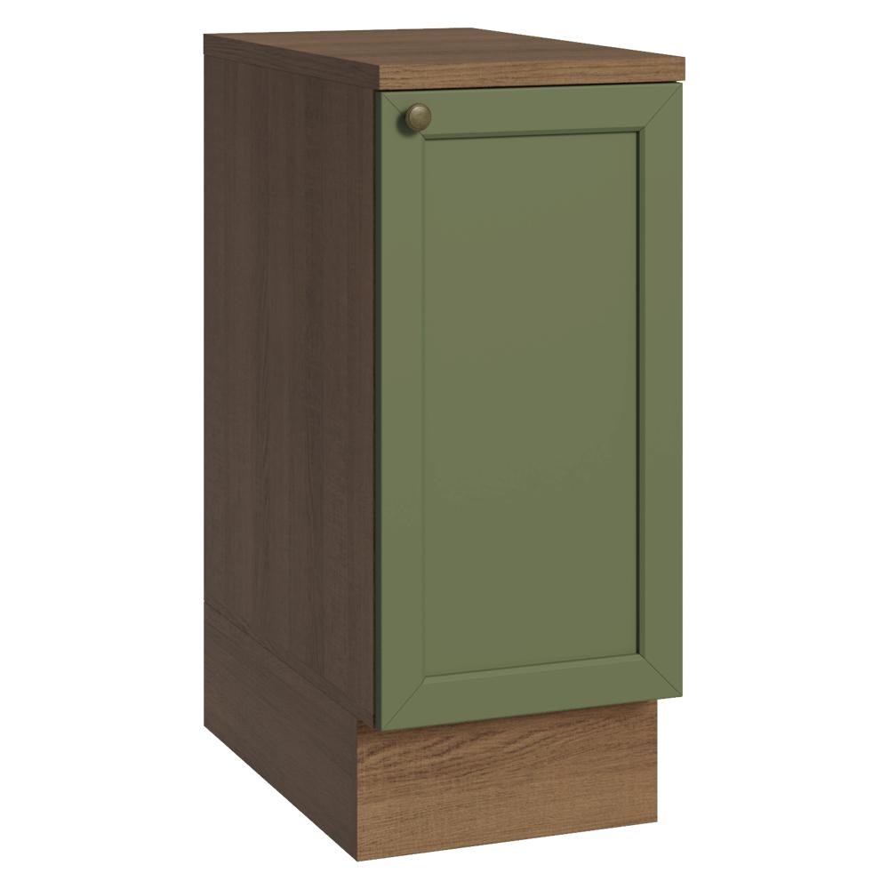Mueble De Cocina Bajo Vik 35 Cm 1 Puerta Marrón/Verde img #1