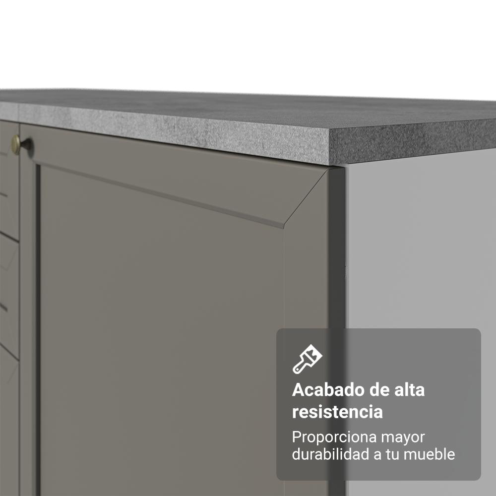 Mueble De Cocina Bajo Vik 70 Cm 2 Puertas Blanco/Gris img #5