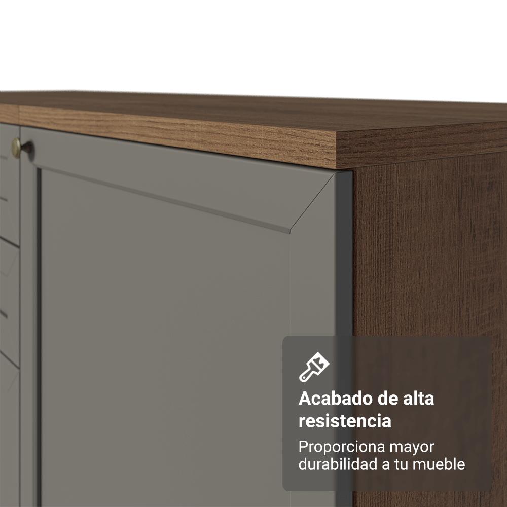 Mueble De Cocina Bajo Vik 70 Cm 2 Puertas Marrón/Gris img #5
