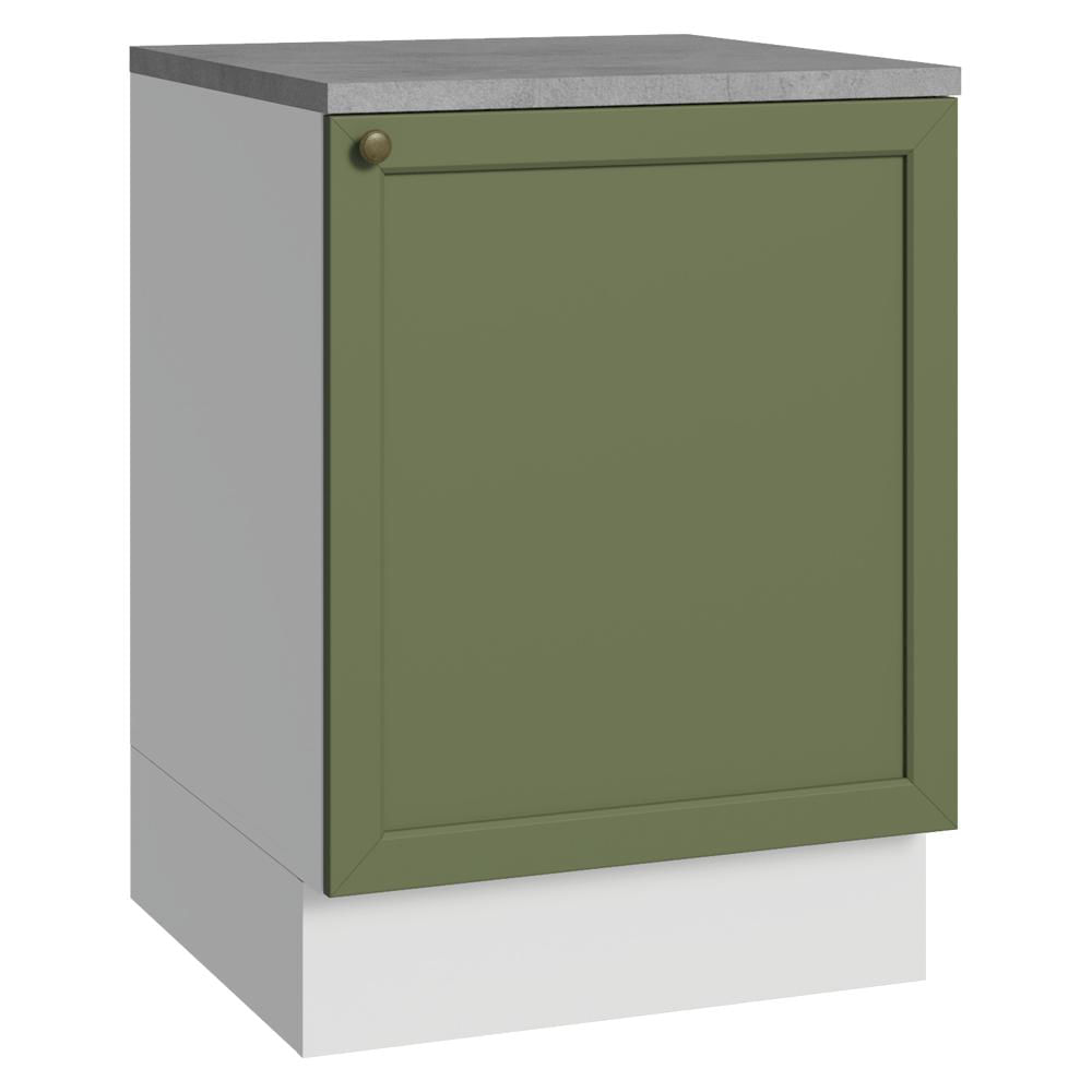 Mueble De Cocina Bajo Vik 60 Cm 1 Puerta Blanco/Verde img #1